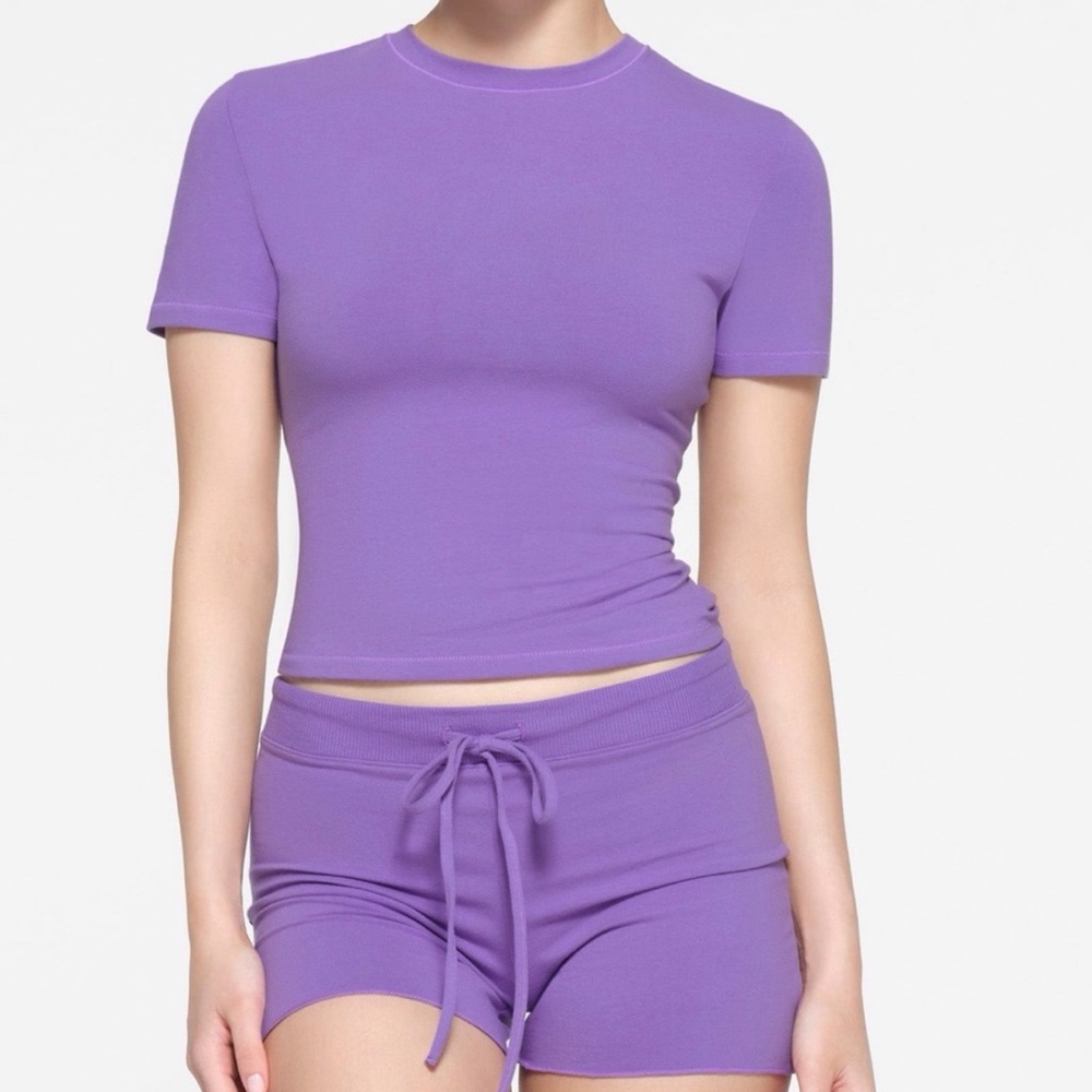 SKIMS Cotton Jersey T-Shirt Ultra Violet Medium